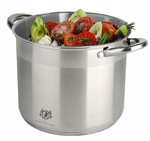 GARNEK DUŻY KUCHENNY GASTRONOMICZNY Z POKRYWĄ 22,5L SOLID STAL NIERDZEWNA na Arena.pl