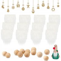 ZESTAWY DO Z FAŁSZYWYMI BRODAMI I DREWNIANYMI GNOMOÓW 12SZT