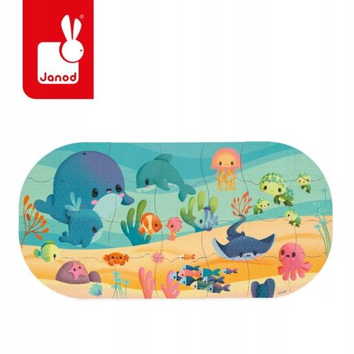 Puzzle Do Kąpieli Ocean 28 elementów 3+ Janod Podwodny Świat Zwierzęta na Arena.pl