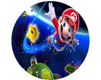 Opłatek na tort Mario Bros