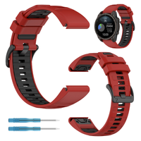 Pasek do Garmin Fenix 5s / 6s / 7s na zegarek dwukolorowy bransoleta opaska