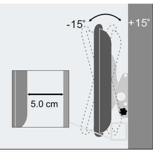 Uchwyt ścienny Techly 40"-65", 60kg slim na Arena.pl