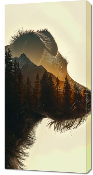 Obraz 50x100cm Psi Duch Lasu zdjęcie 1