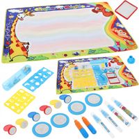 DUŻA MATA WODNA DO MALOWANIA PISAKAMI WODNYMI MATA 100x80 PIECZĄTKI PISAKI