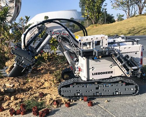 KLOCKI KOPARKA TECHNIC LIEBOHERR APLIKACJA 13130 MOULD KING EXCAVATOR na Arena.pl