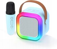 Dziecięcy mini głośnik do karaoke bluetooth z 1 mikrofonem bezprzewodowym