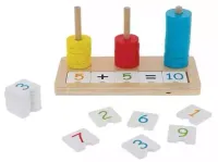 Zabawka drewniana. Cyferkowy zawrót głowy