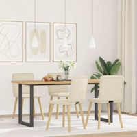 Krzesła stołowe, 4 szt., lniane