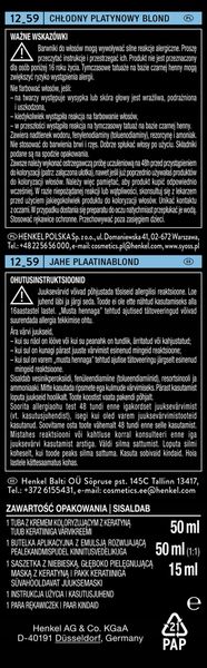 SYOSS PERMANENT COOL COLOR FARBA DO WŁOSÓW NR 12_59 CHŁODNY PLATYNOWY BLOND zdjęcie 5