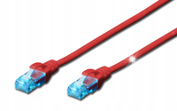 Patchcord Digitus U/UTP 5e RJ45 / RJ45 7 m czerwony