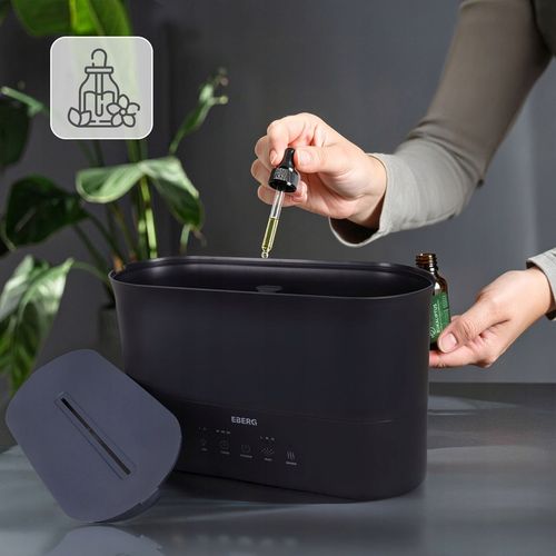 Nawilżacz powietrza EBERG LUMO 2,2l aromaterapia kominek 3D efekt na Arena.pl