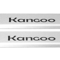 Listwa progowa RENAULT KANGOO MK2 Stal nierdzewna 304 mat z czarnymi litera