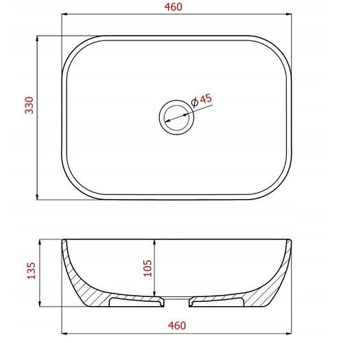 Szafka łazienkowa wisząca LUNA 80 biały z umywalką Lara (W2) na Arena.pl
