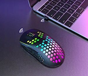 MYSZKA BEZPRZEWODOWA GAMINGOWA KOMPUTEROWA PODŚWIETLANA CICHA + PODKŁADKA na Arena.pl