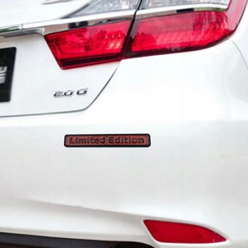 Naklejka Napis Czarny Czerwony Emblemat Limited Edition Tuning 3D Motosport na Arena.pl