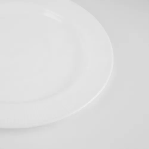 SERWIS OBIADOWY RYFLOWANY 18 EL DLA 6 OSÓB KPL TALERZY ZE ZDOBIENIEM SZKŁO na Arena.pl