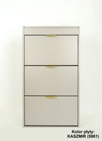 Szafka na buty do przedpokoju Carmona SM kolor: KASZMIR ZŁOTE UCHWYTY (NK)