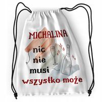 Plecak Dla Michaliny Sportowy Szkolny Worek Torba Z Nadrukiem Ze Zdjęciem