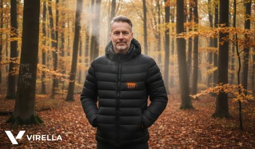 KURTKA ZIMOWA Z KAPTUREM PIKOWANA PODGRZEWANA 21 STREF USB L + POWERBANK na Arena.pl