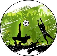 Opłatek na tort Urodziny Piłka Nożna Bramka Gol Klub Boisko Stadion