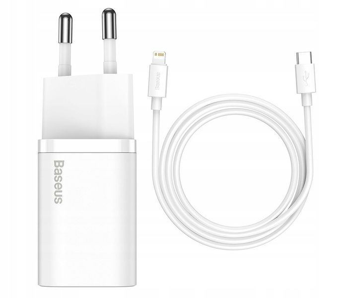 BASEUS SZYBKA ŁADOWARKA DO TELEFONU IPHONE USB-C TYPE-C 20W KABEL LIGHTNING zdjęcie 9