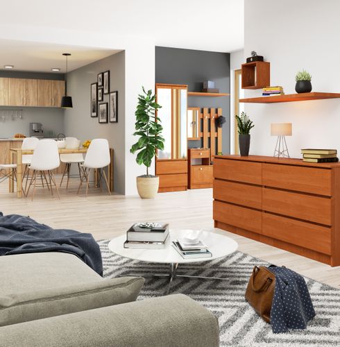 KOMODA K 160 cm 6 SZUFLAD OLCHA na Arena.pl