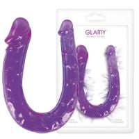 dildo z dwoma różnymi końcówkami, elastyczne, żelowe. double dong