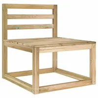 Ogrodowa sofa środkowa z palet, impregnowane drewno sosnowe