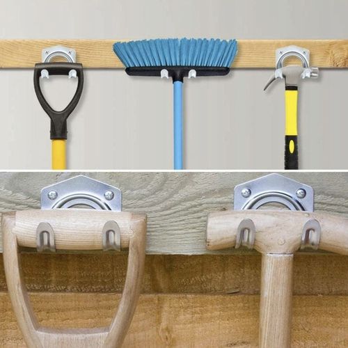 WIESZAK ŚCIENNY NA NARZĘDZIA OGRODOWE UCHWYT MIOTŁY GRABIE MOP ŁOPATE na Arena.pl