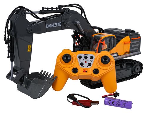 Koparka R/C Z Metalową Łyżką Z Funkcją Dymu na Arena.pl