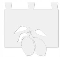 Zazdrostka kuchenna firana ażurowa CYTRYNY wiosna lato SZELKI 35x35 cm