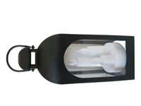 LATARENKA DEKORACYJNA Z 3 ŚWIECAMI LED WYSOKA 25 CM ŚWIECZKI NA BATERIE