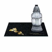 SZKLANA PODSTAWKA POD ZNICZE 40x30cm 492b + napis