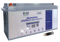 AKUMULATOR LiFePO4 BMS DO ŁODZI KAMPERA PANELI MATA GRZEWCZA 200Ah 12V 150A
