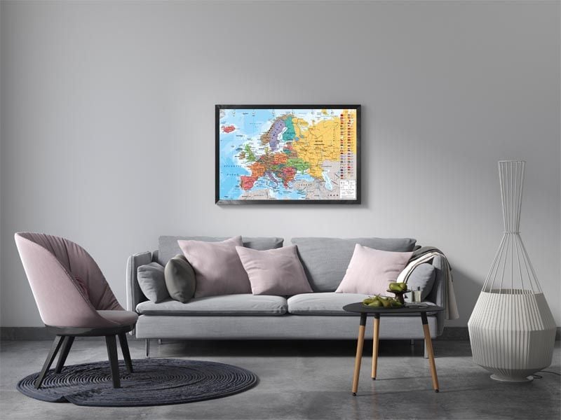 Mapa Europy - Plakat 91,5x61 Cm - Arena.pl