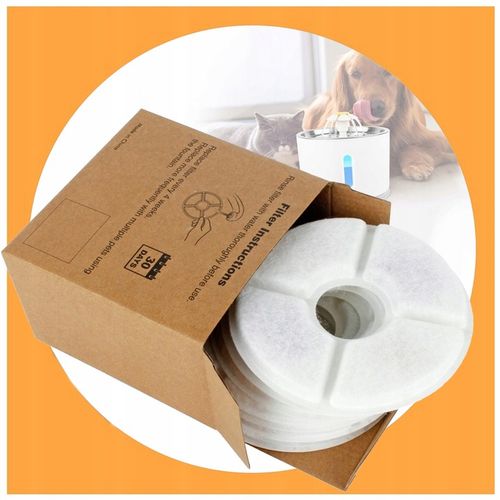 ZESTAW WYMIENNY FILTRÓW FILTR DO FONTANNY POIDŁA POIDEŁKA KOTA PSA 6 SZTUK na Arena.pl