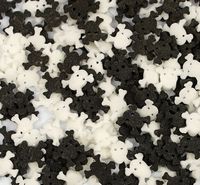 POSYPKA CUKROWA Halloween biało-czarne czaszki 50g