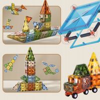 Klocki Magnetyczne Konstrukcyjne 3D Kreatywny zestaw Edukacyjne 153 el Duże