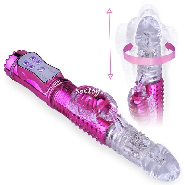 Wibrator Posuwisto Rotacyjny GÓRA DÓŁ 36 Programów RÓŻOWY zdjęcie 1