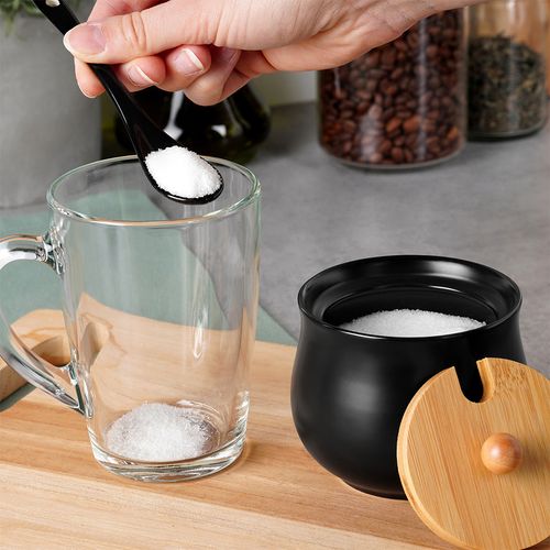 Cukierniczka ceramiczna czarna na Arena.pl