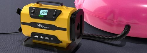 Kompresor samochodowy MBG Pro 12 V 230 V sprężarka pompka latarka 35 l/min na Arena.pl