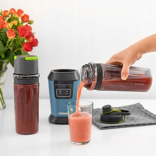 Blender kielichowy do smoothie 800W 0,6L niebieski tritan Sencor SBL 7172BL na Arena.pl
