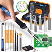 ZESTAW LUTOWNICA PRECYZYJNA KOLBOWA Z REGULACJĄ TEMPERATYRTY 60 W 20 EL.