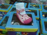 BICAL ROZOWE KWIATUSZKI Bucik Skarpetka GUMOWA PO