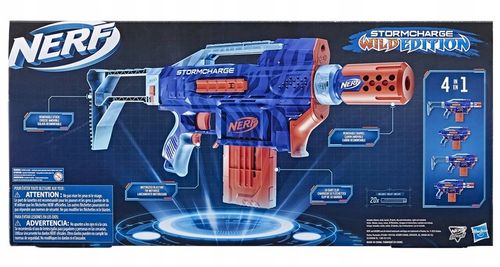 PISTOLET NERF ELITE 2.0 Automatyczny STORMCHARGE 4W1 20 STRZAŁEK +10 WAFFLE na Arena.pl
