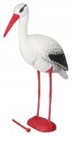BOCIAN STOJĄCY DUŻY JAK ŻYWY FIGURKA OGRODOWA 76CM