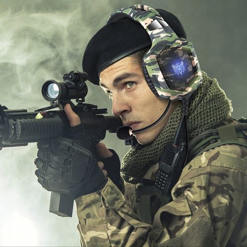 ONIKUMA K8 CAMO SŁUCHAWKI GAMINGOWE NAUSZNE PRZEWODOWE Z MIKROFONEM RGB na Arena.pl