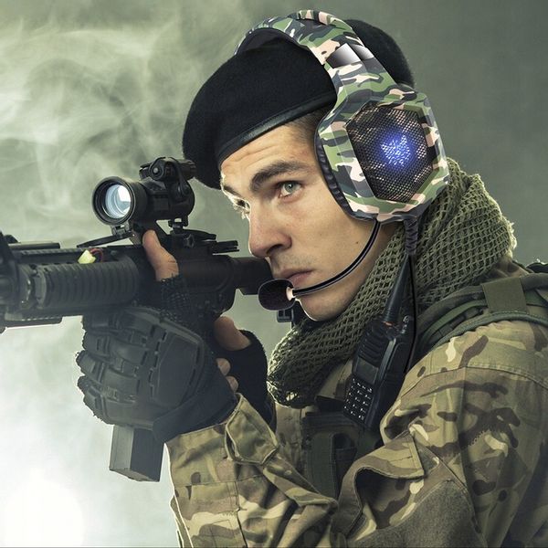 ONIKUMA K8 CAMO SŁUCHAWKI GAMINGOWE NAUSZNE PRZEWODOWE Z MIKROFONEM RGB zdjęcie 7