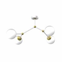 LAMPA SUFITOWA JOY WHITE / GOLD 4XE14