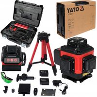 YATO LASER KRZYŻOWY 360 ZIELONY 16 LINIOWY 4D Z AKCESORIAMI YT-30415